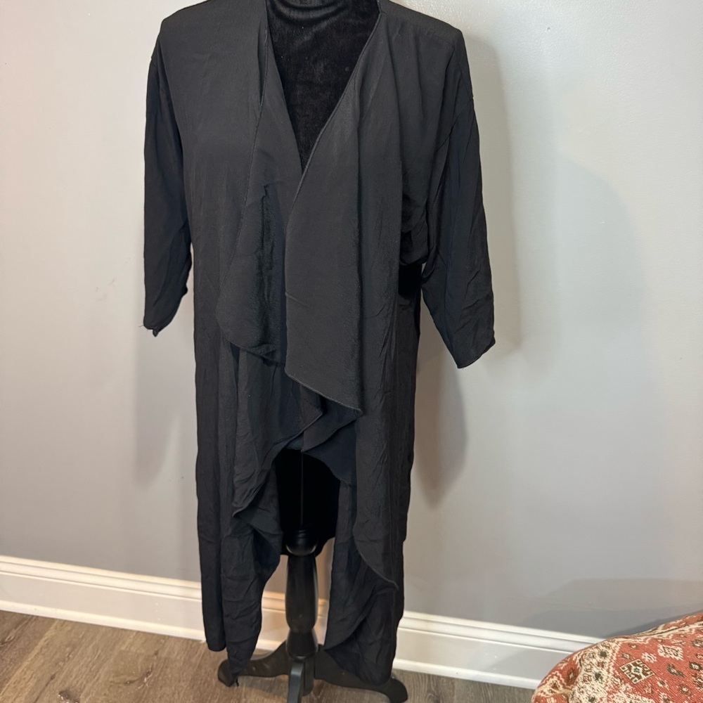 LuLaRoe Black Shirley Kimono Duster Cardigan
